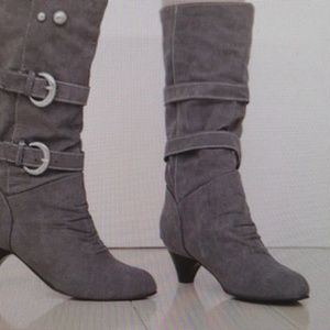 Gray Winter Boots